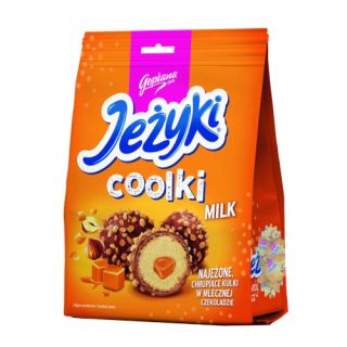 Jeżyki Coolki Milk, praliny z karmelem 140,4g czekolada mleczna