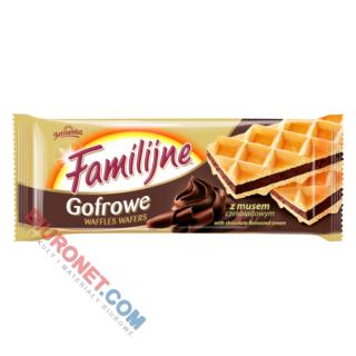 Jutrzenka Familjne Wafle Gofrowe, 130g krem czekoladowy