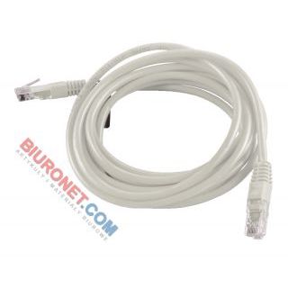 Kabel krosowy Esperanza, patchcord, Utp Cat 5e, 3m, kolorowe szary