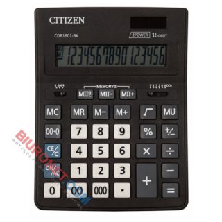 Kalkulator biurowy Citizen CDB Business Line, czarny 16 cyfr