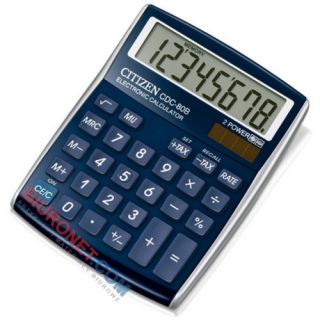 Kalkulator biurowy Citizen CDC-80, wyświetlacz 8-cyfrowy niebieski