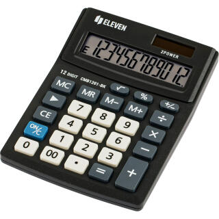 Kalkulator biurowy Eleven CMB1201BK Business Line, 137 x 102 mm, wyświetlacz 12 cyfr czarny