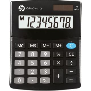 Kalkulator biurowy HP OC 108/INT BX, czarny 8 cyfr