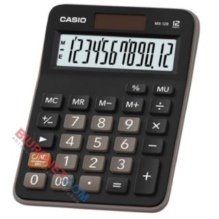 Kalkulator Casio MX-12B, podwójne zasilanie 12 cyfr