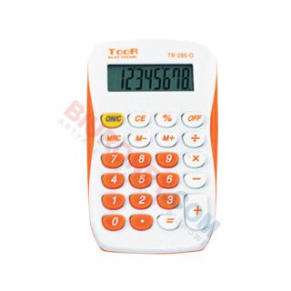 Kalkulator kieszonkowy Toor TR-295, 90 x 55 mm, wyświetlacz 8 cyfr pomarańczowy