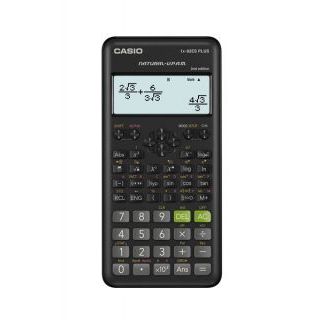 Kalkulator naukowy Casio FX-82 ESPLUS-2, 31 x 96 mm, obsługuje 252 operacje, czarny
 15 i 10 znaków x 2 linie