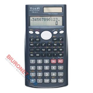 Kalkulator naukowy Toor TR-511, obsługuje 240 operacji, czarny 10 + 2 pozycje