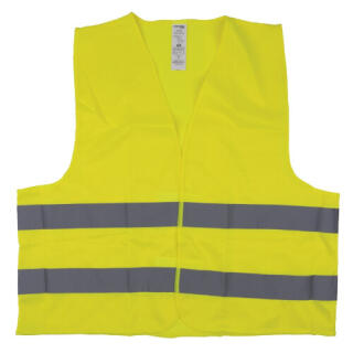 Kamizelka ostrzegawcza Donau SAFETY, na rzep, żółta rozmiar 2XL