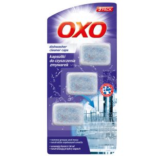 Kapsułki do czyszczenia zmywarek OXO, fresh 3 sztuki