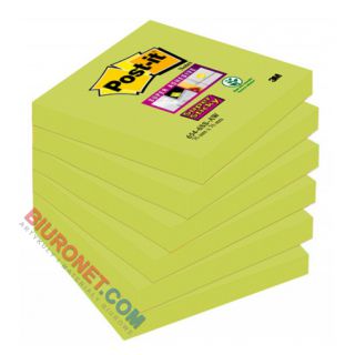 Karteczki Post-it Super Sticky 76x76 mm, bloczek 90 kartek zielony