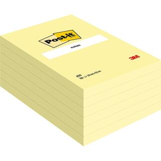 Karteczki samoprzylepne Post-it 102 x 152 mm, żółte bloczki 1 x 100 kartek