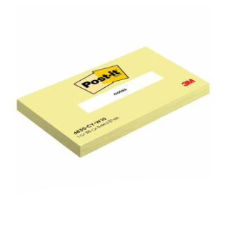 Karteczki samoprzylepne Post-it 76 x 127 mm, żółty bloczek 1 x 100 kartek