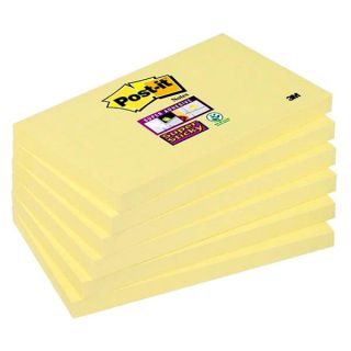 Karteczki samoprzylepne Post-it Super Sticky 12x90 kartek 655-12SSCY-EU 127 x 76 mm