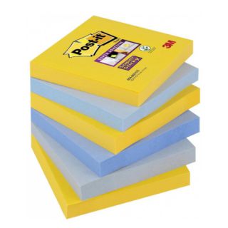 Karteczki samoprzylepne Post-it Super Sticky New York 76x76 mm, komplet bloczków 6 x 90 kartek