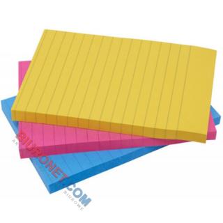 Karteczki samoprzylepne Post-it Super Sticky Rio De Janerio 102x152 mm,  zestaw neonowych bloczków w linie 3 x 90 kartek