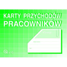 Karty przychodów pracowników A5, 32 kartki, offsetowy druk Michalczyk i Prokop K10 32 kartki