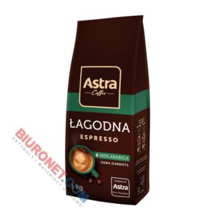 Kawa Astra Łagodna Espresso 100% Arabica, ziarnista 1 kg