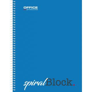 Kołonotatnik Office Products, 80 kartek A5 w kratkę, perforacja, 6 oczek w kratkę