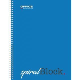 Kołonotatnik Office Products, 80 kartek w kratkę, perforacja, 6 oczek A5