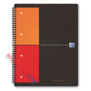 Kołozeszyt A4+ Oxford Notebook, 80 kartek, okładka twarda, laminowana w linie