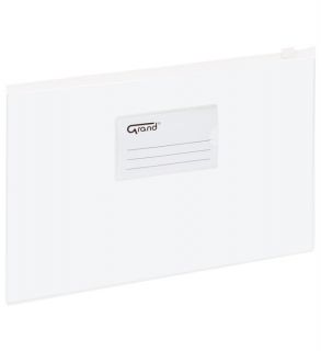 Koperta foliowa A4 na suwak EC009B biała 120-1055 GRAND biała