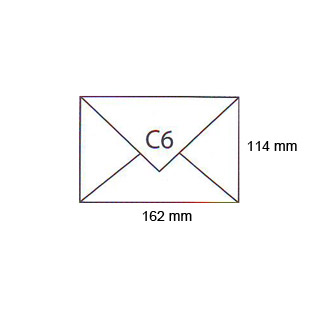 Koperty C6, klejone na mokro NK, białe 1000 sztuk