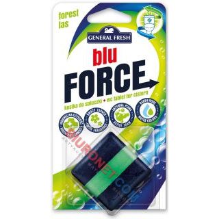 Kostka do spłuczki Blu Force General Fresh 50g, barwiąca wodę w WC las