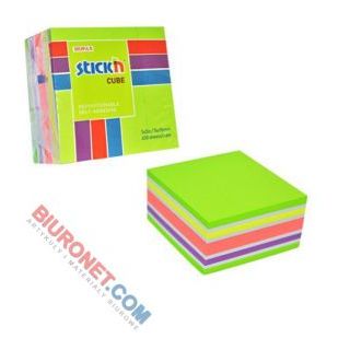 Kostka karteczek samoprzylepnych Stick'n 76 x 76 mm, zielony mix 5 kolorów 1 x 400 kartek