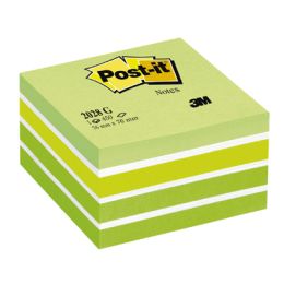 Kostka Post-it 76x76 mm, 450 kartek zielona