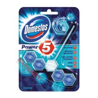 Kostka toaletowa Domestos Power5 55g, zawieszka do WC zapach oceanu