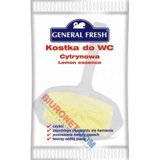 Kostka toaletowa General Fresh 35g, zawieszka do WC cytrynowa