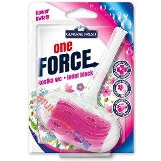 Kostka toaletowa One Force General Fresh 40g, zawieszka do WC kwiatowa