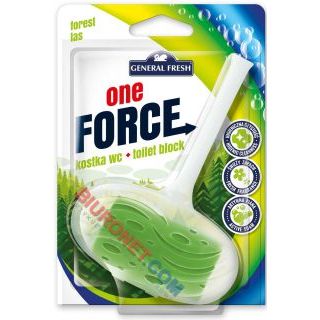 Kostka toaletowa One Force General Fresh 40g, zawieszka do WC leśna