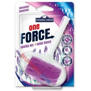 Kostka toaletowa One Force General Fresh 40g, zawieszka do WC lawenda