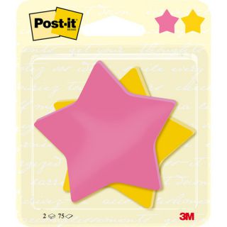 Kostki samoprzylepne Post-it kształt Gwiazdka 70.5 x 70.5 mm 2 x 75 kartek