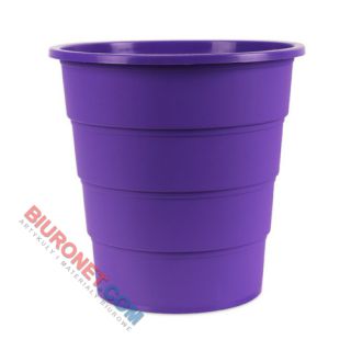 Kosz biurowy Office Products, plastikowy, pojemność 16L fioletowy