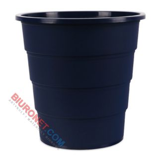 Kosz biurowy Office Products, plastikowy, pojemność 16L granatowy