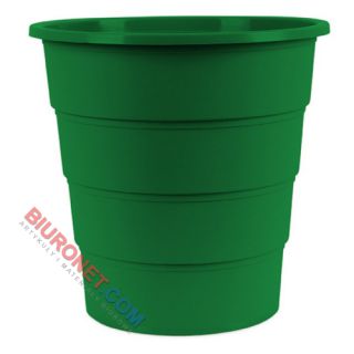 Kosz biurowy Office Products, plastikowy, pojemność 16L zielony