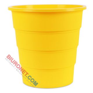 Kosz biurowy Office Products, plastikowy, pojemność 16L żółty