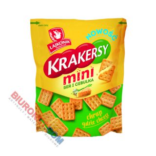Krakersy Mini Lajkonik, ser i cebula, smakowe 100g
