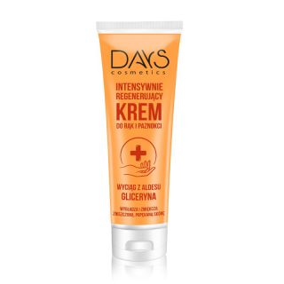 Krem do rąk i paznokci DAYS COSMETICS, intesywnie regenrujący, wyciąg z liści aloesu i gliceryna, 125 ml 125ml