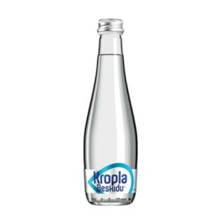 Kropla Beskidu 0,33L x 24 sztuki, woda mineralna w szklanych butelkach niegazowana