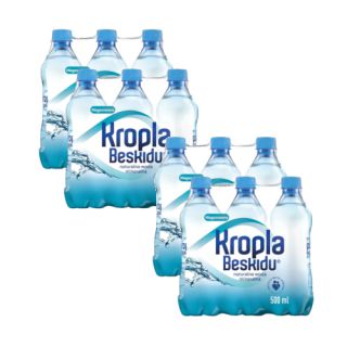 Kropla Beskidu 0,5L x 12 sztuk, woda mineralna w butelkach PET niegazowana