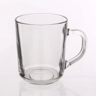 Kubek szklany przezroczysty, szklanka z uchem 250ml