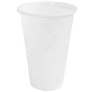 Kubki plastikowe białe Office Products, do napojów gorących i zimnych 100 sztuk