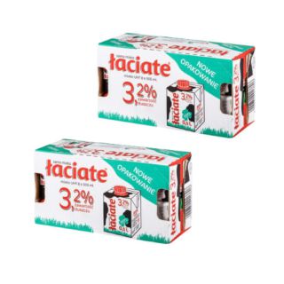 Łaciate 3,2% 0,5L, mleko UHT w kartonie 16 sztuk