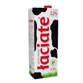 Łaciate 3,2% 1L, mleko UHT w kartonie 1 sztuka