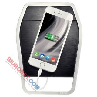Ładowarka siesiowa Leitz Style, 2 porty USB satynowa czerń