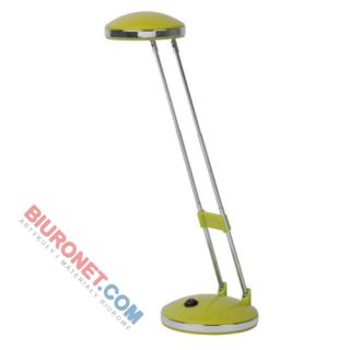 Lampka LED Office Products 3W, biurkowa, składana zielona