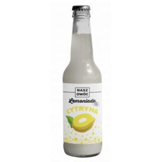 Lemoniada Cytryna Nasz Owoc 275 ml, bez cukru, gazowana, zgrzewka 12 sztuk